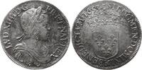Frankreich, Königreich 1/2 Ecu à la mèche longue Louis XIV., 1643 - 1715, Aix -