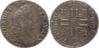 Frankreich, Königreich Ecu aux huit L Louis XIV., 1643 - 1715, Amiens, keine Überprägungsspuren, flan neuf -