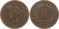 Frankreich, 3. Republik 10 Centimes Paris -