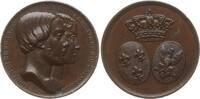 Frankreich, Königreich, Stadt Lille Bronzemedaille Louis Philippe I., a.d. Hochzeit Henri V. mit Maria Theresia v. Österreich-Este -