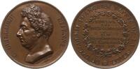 Frankreich, Königreich Bronzemedaille v. Emile Rogat, a.d. Schriftsteller und Politiker Charles-Guillaume Étienne -