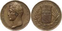 Frankreich, Königreich, Stadt Troyes Messingmedaille (cuivre jaune) Charles X., 1824-1830, v. Depaulis und Puymarin, auf seinen Besuch in Troyes -
