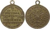 Preußen, Prov. Schleswig-Holstein, Lunden Tragbare Messingmedaille Schützenmedaille, 150-jähriges Stiftungsfest der Lundener Schützengilde -