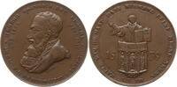 Sachsen, Königreich, Stadt Leipzig Bronzemedaille v. Johann Riedel, a.d. 3. Säkularfeier der Reformation in Leipzig -