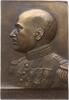 Frankreich, 3. Republik, Stadt Paris Große einseitige Bronzeplakette v. Becker, auf Médecin Général Raoul Fernand Clément Paître, 1880 - 1939 -