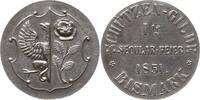 Brandenburg-Preußen, Altmark, Stadt Bismark Silbermedaille (Silber - Galvano?) Schützenmedaille, 1te Secular-Feier 1851 der Schützen-Gilde Bismark, Wappen -