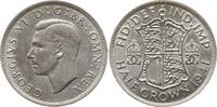 Großbritannien 1/2 Crown George VI., 1936 - 1952 -