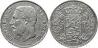 Belgien, Königreich 5 Francs Leopold II., 1865 - 1909 -