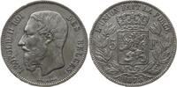 Belgien, Königreich 5 Francs Leopold II., 1865 - 1909 -
