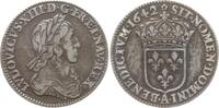 Frankreich, Königreich 1/12 Ecu buste drapé et cuirassé Louis XIII., 1610 - 1643, Paris, Var.: Rose -