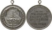 Sachsen, Hohenstein-Ernstthal Tragbare versilberte Bronzemedaille Schützenmedaille, Erinnerung an das 150-jährige Schützenjubiläum zu Ernstthal -