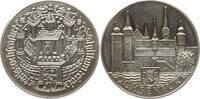 Ochsenfurt, Stadt Silbermedaille (986) Stadtsiegel / Stadtansicht darunter Wappen -