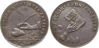 Deutschland Kleine Silbermedaille Hier nicht sondern aufs Papier / So bleibet es unvergessen , Zum Gedechtnis -