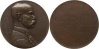 Österreich, Kaiserreich Große Bronzemedaille Franz Joseph I., v. Marschall, auf den 80. Geburtstag von Erzherzog Rainer -