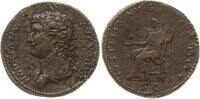 Römische Kaiserzeit, Rom Sesterz Hadrian, 117 - 138, Drap. Büste n.l. / Justitia sitzt n.l. mit Patera und Zepter -