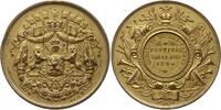 Belgien, Königreich, Antwerpen, Zoerle-Parwijs Vergoldete Bronzemedaille Leopold II., 1865 - 1909, v. Hart, Festival Gemente Zoerle-Parwys, 13 July 1884 -