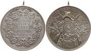 Stadt Ratingen Tragbare versilberte Bronzemedaille Schützenmedaille, a.d. 475 - jährige Jubelfeier der St. Sebastiani Bruderschaft -