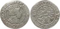 RDR, Haus Habsburg 3 Kreuzer (Groschen) Ferdinand I., 1521 - 1564, Wien, Umschrift endet HVN.BOE.REX -
