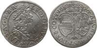 RDR, Haus Habsburg, Grafschaft Tirol 6 Kreuzer Leopold I., 1657 - 1705, Hall -