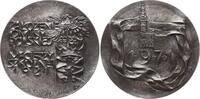Polen, Stadt Danzig Große versilberte Bronzemedaille v. Zbigniew Ralicki, 50. J. Polnische Schulgemeinschaft, Danziger Rathaus -