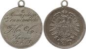 Deutsches Kaiserreich, Stadt Hanau 20 Pfennig, umgraviert Feine Arbeit: Inschrift: Meinem goldigen Sonnenschein H. G. Hanau 12.05.88 -