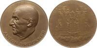 Österreich, Niederösterreich, Stadt Linz Bronzemedaille v. Alfred Hofmann, 50. Todestag Anton Bruckner, Ansicht Barockorgel Siiftskirche -