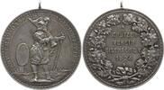 Thüringen, Stadt Eisenach Tragbare Feinsilbermedaille (990) Schützenmedaille, Schützenverein Eisenach e.V., Landsknecht vor Schießscheibe -