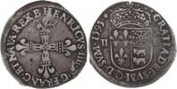 Frankreich, Königreich Quart d'Ecu de Béarn Henri IV., 1589 - 1610, Pau oder Morlaas -