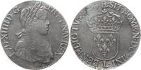 Frankreich, Königreich Ecu à la mèche longue Louis XIV., 1643 - 1715, Bayonne -