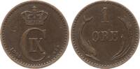 Dänemark, Königreich 1 Öre Christian IX., 1863 - 1906 -