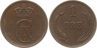 Dänemark, Königreich 1 Öre Christian IX., 1863 - 1906 -