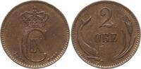 Dänemark, Königreich 2 Öre Christian IX., 1863 - 1906 -