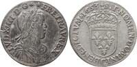 Frankreich, Königreich 1/2 Ecu à la mèche longue Louis XIV., 1643 - 1715, Saint-Lô -
