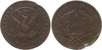 Griechenland 5 Lepta Governor Ioannis Kapodistrias, 1828-1831, Aegina, solid circle, diverging rays -