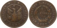 Griechenland 5 Lepta Governor Ioannis Kapodistrias, 1828-1831, Aegina, pearl circle, converging rays -