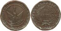 Griechenland 10 Lepta Governor Ioannis Kapodistrias, 1828-1831, Aegina, solid circle, converging rays -