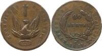 Griechenland 20 Lepta Governor Ioannis Kapodistrias, 1828-1831, Aegina -