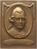 Braunschweig, Stadt Einseitige Bronzeplakette v. Mayer und Wilhelm, Stuttgart, aufGotthold Ephraim Lessing, 1729 - 1881 -
