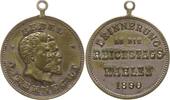 Kaiserreich Deutschland Tragbare Bronzemedaille Erinnerung an die Reichstagswahlen, Brb. August Bebel und Karl Liebknecht -