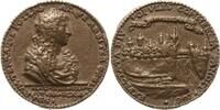 Frankreich, Königreich, Stadt Toulouse Bronzegussmedaille Louis XIV., 1643 -1715, auf die Grundsteinlegung zum Bau des Canal du Languedoc -