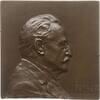 Österreich, Kaiserreich, Stadt Wien Einseitige Bronzeplakette v. Bachmann, a.d. 70. Geb. des Dirigenten Eduard Kremser, 1838 - 1914 -