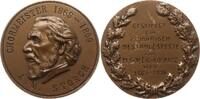 Österreich, 1. Republik, Stadt Wien Große Bronzemedaille Sign. A. Fiala, 75 Jahre MGV Eichenkranz Wien, Chormeister A.M. Storch -