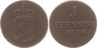 Bayern, Königreich 1 Pfennig Maximilian I. Joseph, 1806 - 1825 -