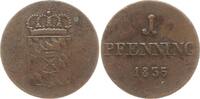 Bayern, Königreich 1 Pfennig Ludwig I., 1825 - 1848 -