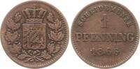 Bayern, Königreich 1 Pfennig Ludwig II., 1864 - 1886 -
