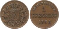 Bayern, Königreich 1 Pfennig Ludwig II., 1864 - 1886 -