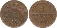 Bayern, Königreich 1 Pfennig Ludwig II., 1864 - 1886 -