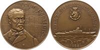 Frankreich, 5. Republik Große Bronzemedaille v. Lagriffoul, Compagnie des Messageries Maritimes, Paquebot Pasteur -
