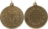 Frankreich, 3 Republik, Hauts-de-France Tragbare vergoldete Bronzemedaille Le Cateau-Cambrésis, Souvenir du Grand Concours de Musique -
