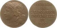 Frankreich, 3 Republik, Stadt Paris Bronzemedaille von Daniel Dupuis, Exposition Universelle, Weltausstellung -